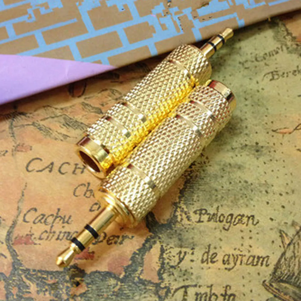 5 шт. разъем 6 35 мм штекер на 3 гнездовой усилитель для наушников микрофонный аудио