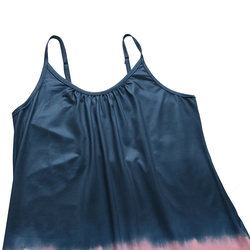 

Women Summer Irregular Tie Dye Dress Sleeveless Beach Casual Loose Sundress 2020 Fashion Plus Size Long Dress For Women