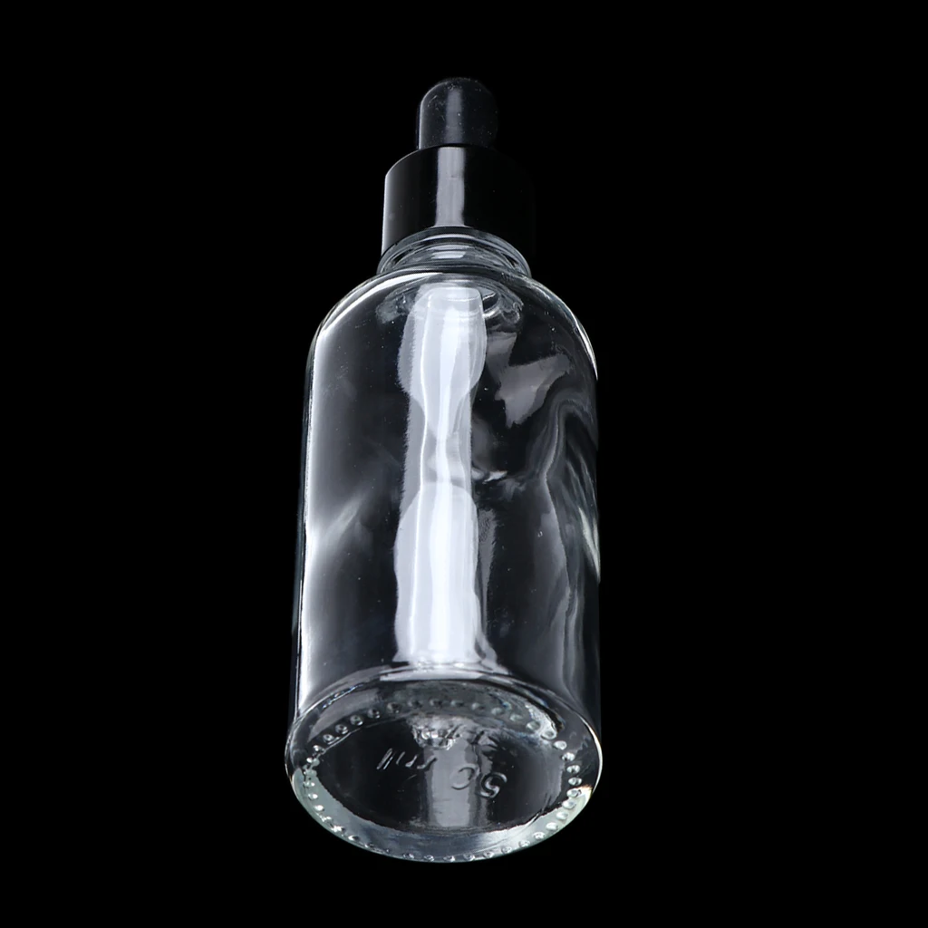 

Blesiya 6pcs Amber Empty Glass Dropper Bottles Essential Oils Vials 50ml
