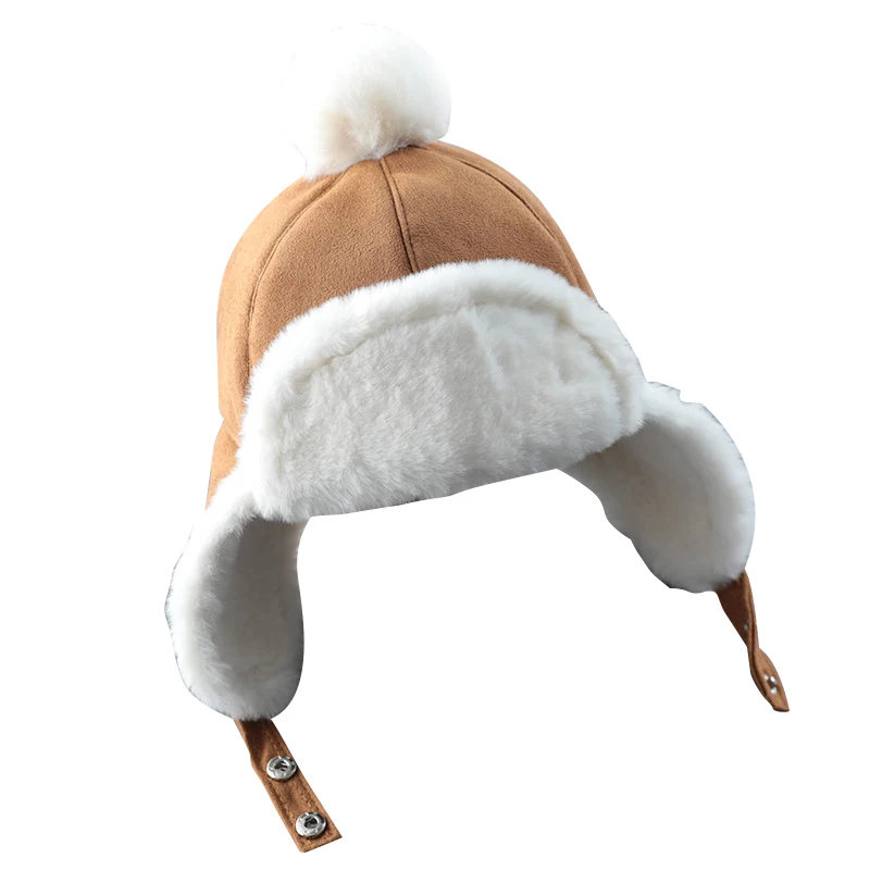 

Baby hat autumn and winter baby ear protection boy boy tide children Lei Feng hat\Korean version