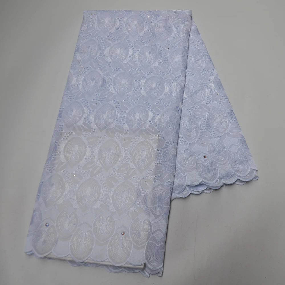 Белая Корейская сухая кружевная ткань мягкая хлопковая африканская швейцарская