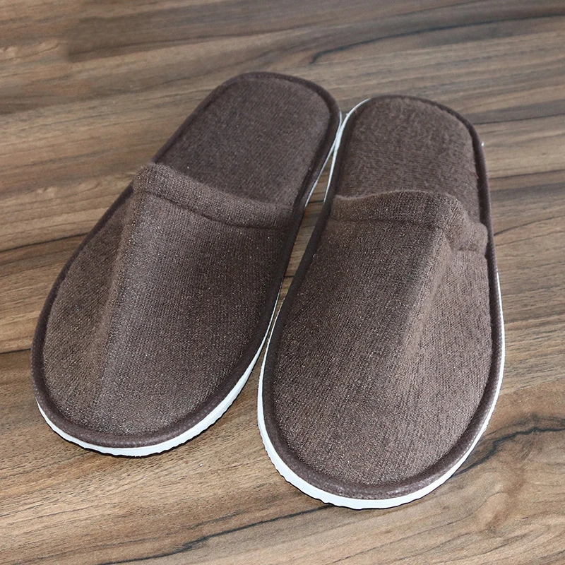 Сезон осень зима Простые тапочки унисекс для путешествий в отеле Спа Портативные