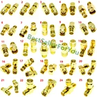 SMA-SMA разъем мужской женский титановый Электролитный электрод со случайно выбранным SMA-SMA Мужской RPSMA прямо под прямым углом 3-х полосная конвертер ВЧ адаптер