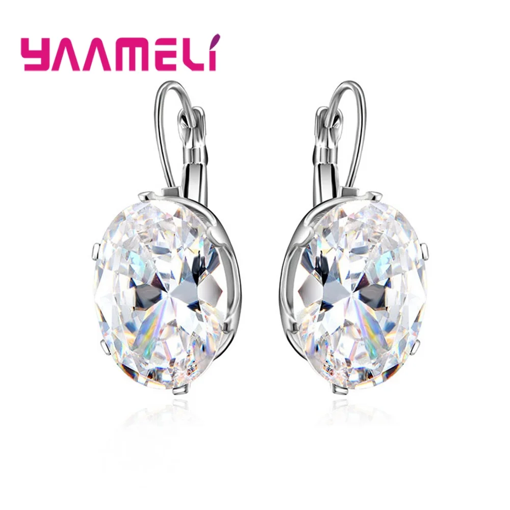 

Женские серьги из серебра 925 пробы, с австрийскими кристаллами