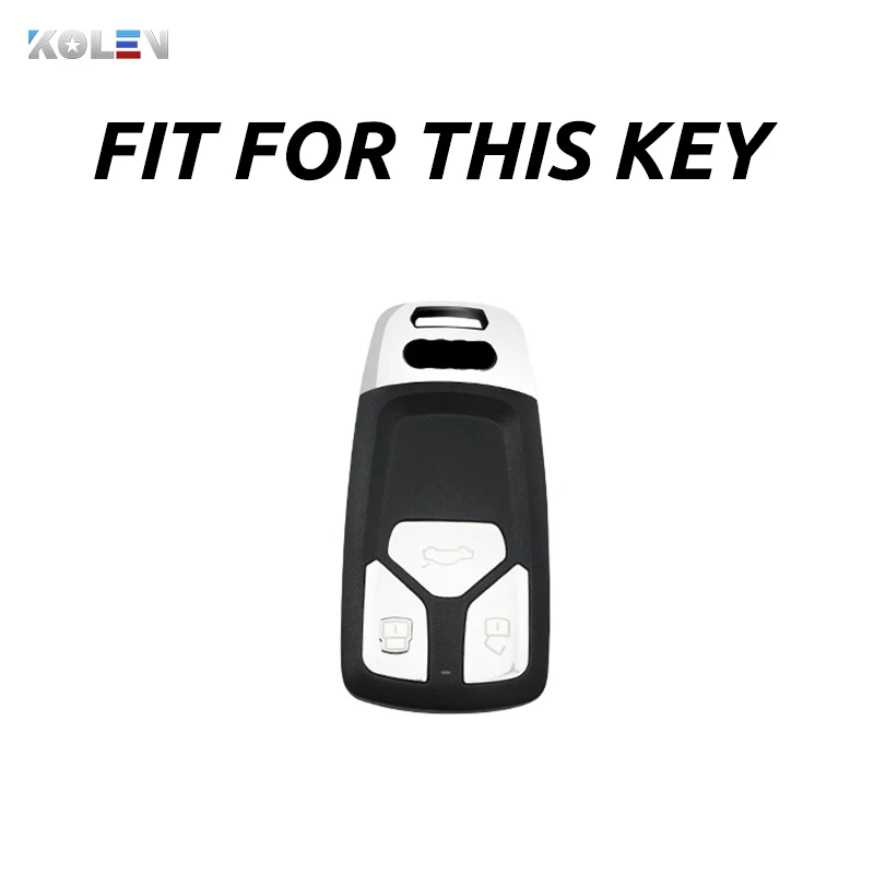 Чехол для автомобильного ключа из тпу и углеродного волокна Audi A4 New A4L A5 A6L QT S5 S7 Q7 TTS