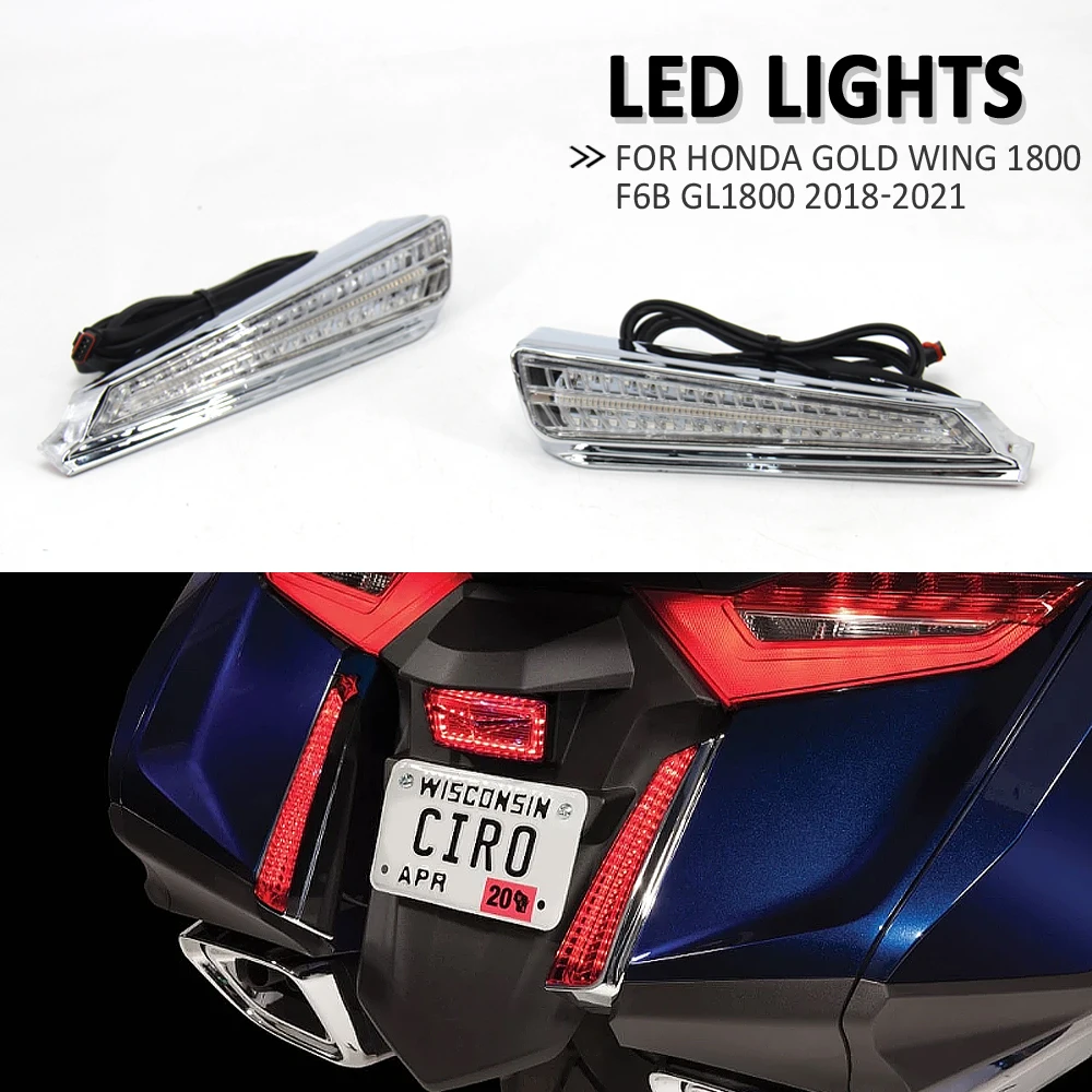 

NEW For HONDA Gold Wing 1800 F6B GL1800 Motorcycle Turn Signal LED Filler Panel Lights Decorative Lamp 2018 2019 2020 2021