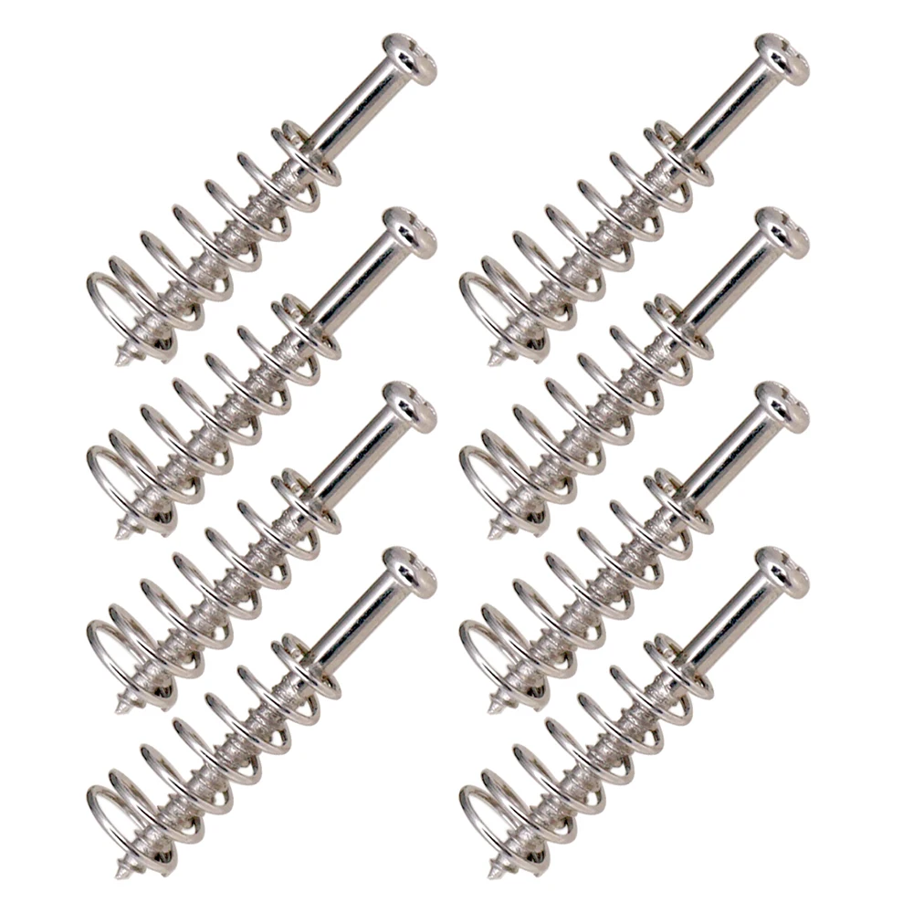 

8pcs Metal Electric Guitar Bass Neck Joint Plate Mounting Screws Pickups Adjust Height Screws with Springs for Guitar Parts