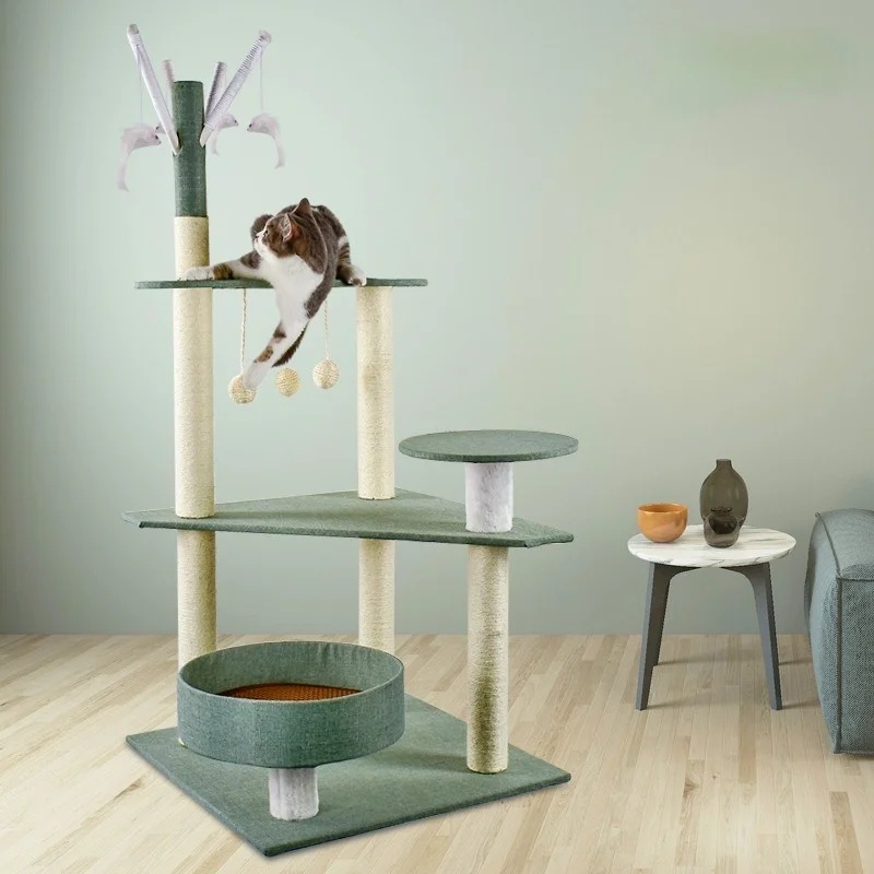 

Summer Cat Scratching Board, Cat Climbing Frame, Large Scratching Post, Sand Release, Cat Tree, Cat Litter, Cat Jumping Platform