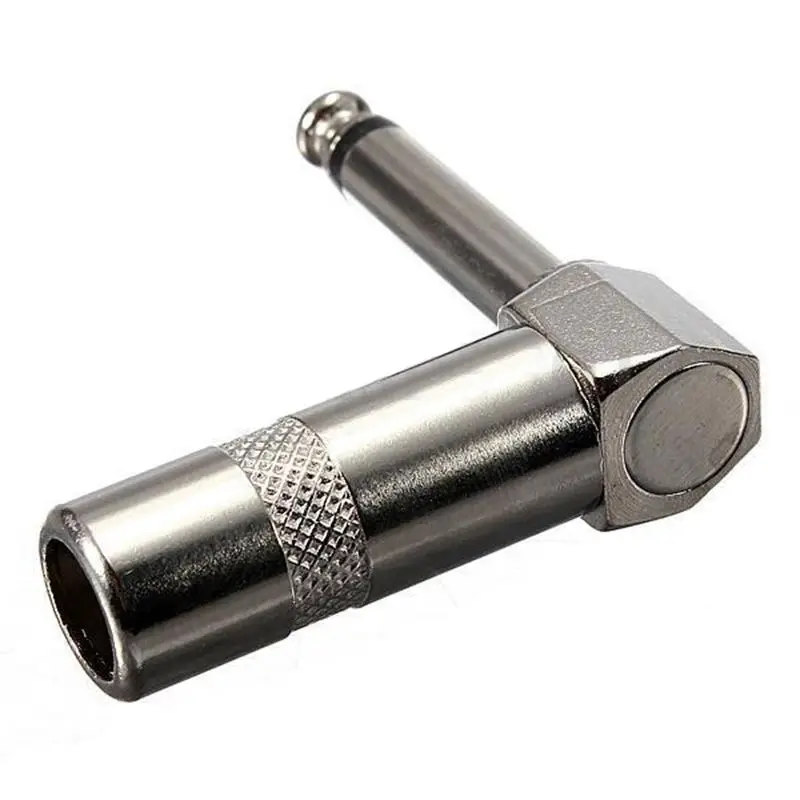10 шт./партия 1/4 &quot6.m TS правый угол моно разъем для телефона Кабельный