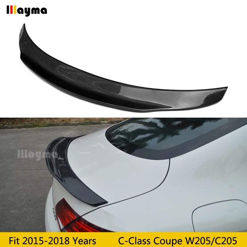 Спойлер для заднего багажника из углеродного волокна в стиле PSM Benz C180 C220 C250 Coupe | Отзывы и видеообзор