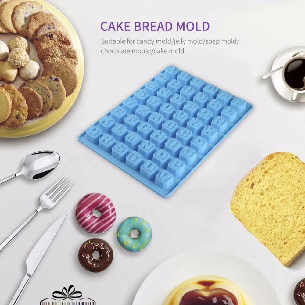 Силиконовая форма с английским алфавитом для самостоятельного приготовления