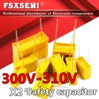 10 шт.лот X1 X2 предохранительные конденсаторы 300 В переменного тока 0,1 в 0,022 мкФ 0,033 мкФ 0,047 мкмкФ мкФ 0,47 мкФ Ф 0,01 мкФ полипропиленовый пленочный конденсатор