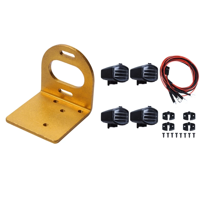 

4 светодиодных Белый светильник и отражатель светового прибора для 1/10 Traxxas Hsp Rc на гусеничном ходу со для Wltoys 540 моторное сиденье 1/18 A949 A979-B маш...