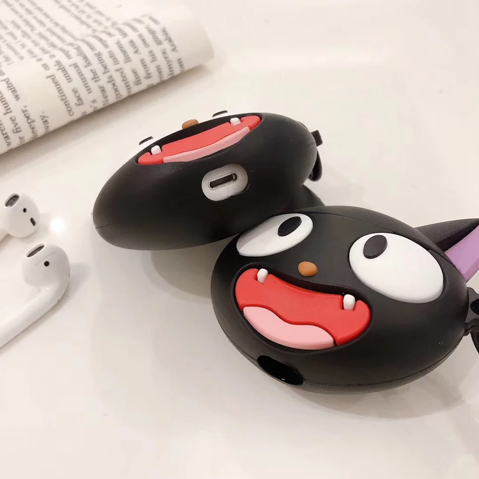 Для AirPods чехол 3D милый мультфильм Kawaii Кошка Собака чехол для наушников для Airpods 2/i10/i11 TWS Защитная крышка с крючок карабина