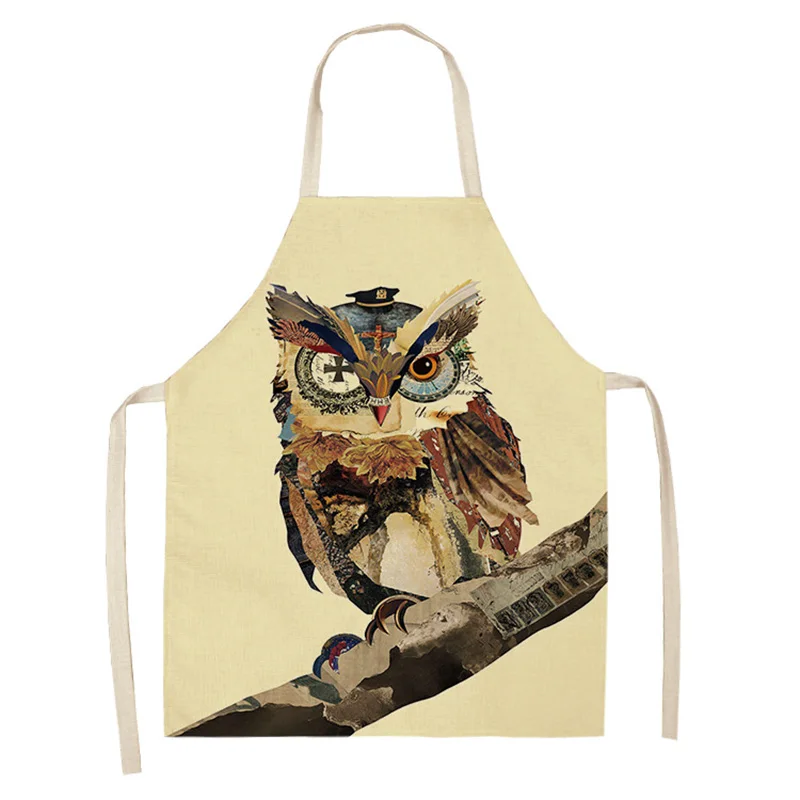 Фартук Кухонный женский из хлопка и льна 68x55 см 0079 | Дом сад