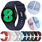 Ремешок силиконовый для смарт-часов Samsung Galaxy Watch 4 classic, спортивный браслет для Galaxy Watch 4 44 мм 40 мм