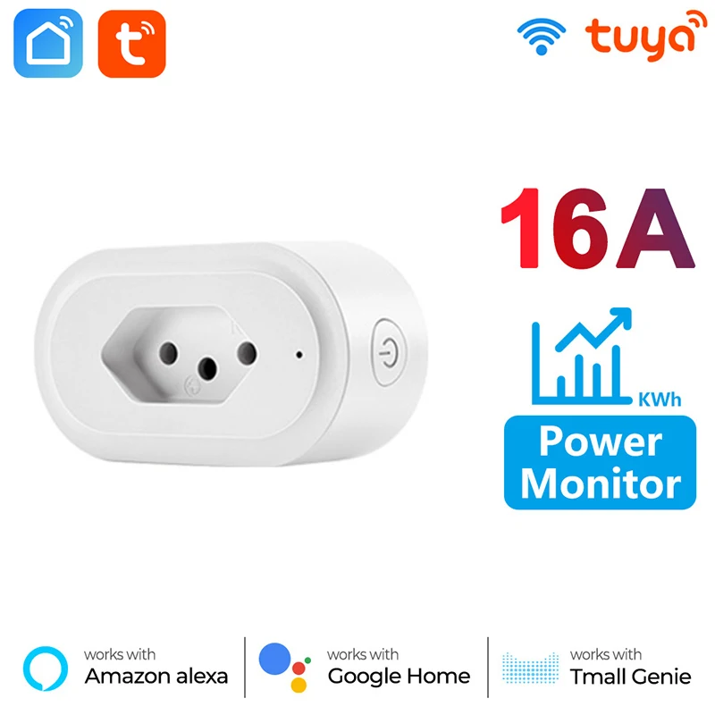 Умная розетка с Wi-Fi и монитором мощности 10 А 16 | Электроника