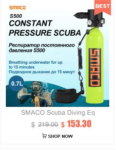 SMACO подводное оборудование для подводного плавания, мини баллон для подводного плавания, кислородный резервуар для подводного плавания, устройство для подводного дыхания, подводное плавание