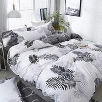 4 piece bedding set plaid cartoon pattern duvet cover suitable for single double bed adult childrens bed cover pillowcase