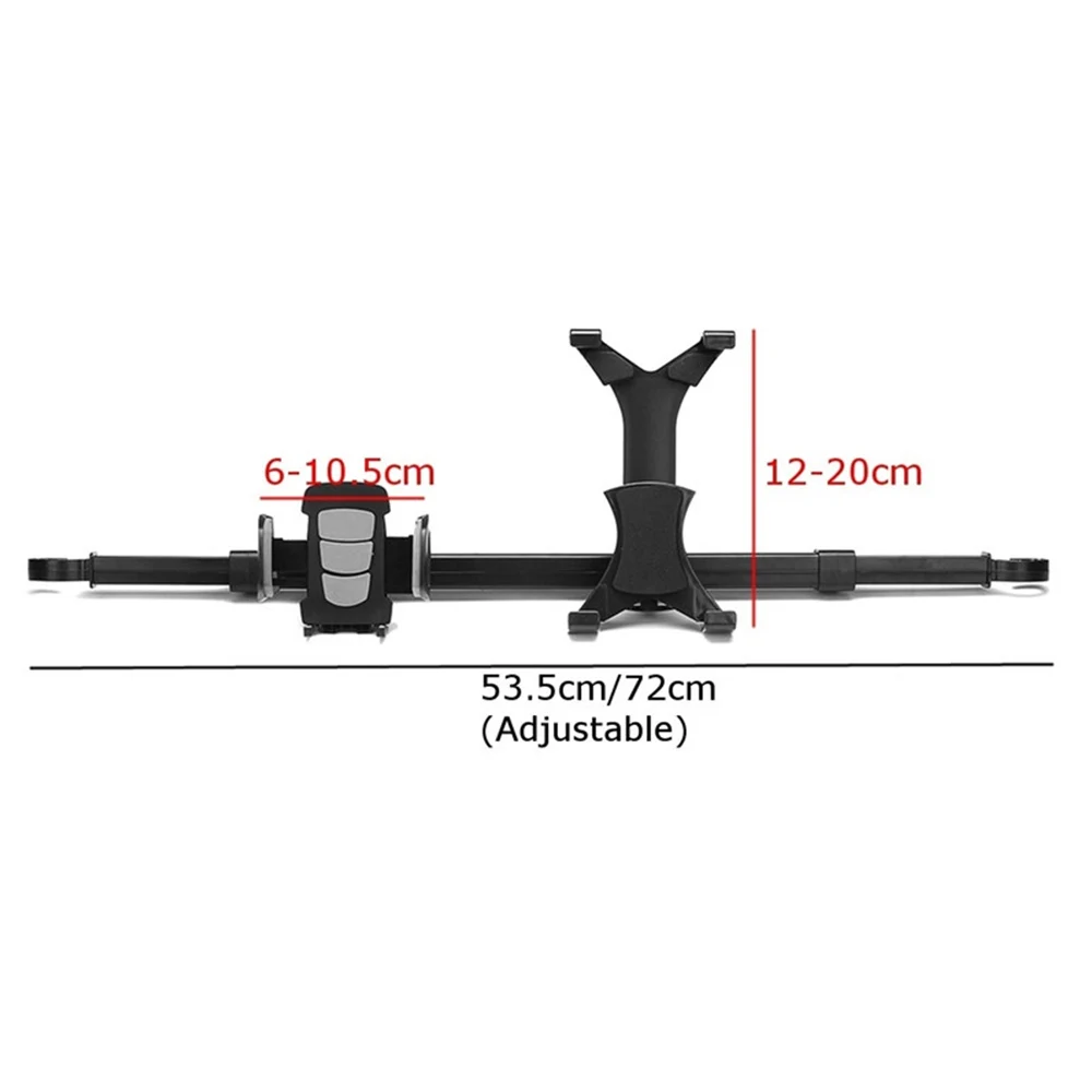 

2 In 1 Headrest Mount 360 Degree Rotating Adjustable Car Dual Seat Back Seat Holder for IPad Auto Computer Phone