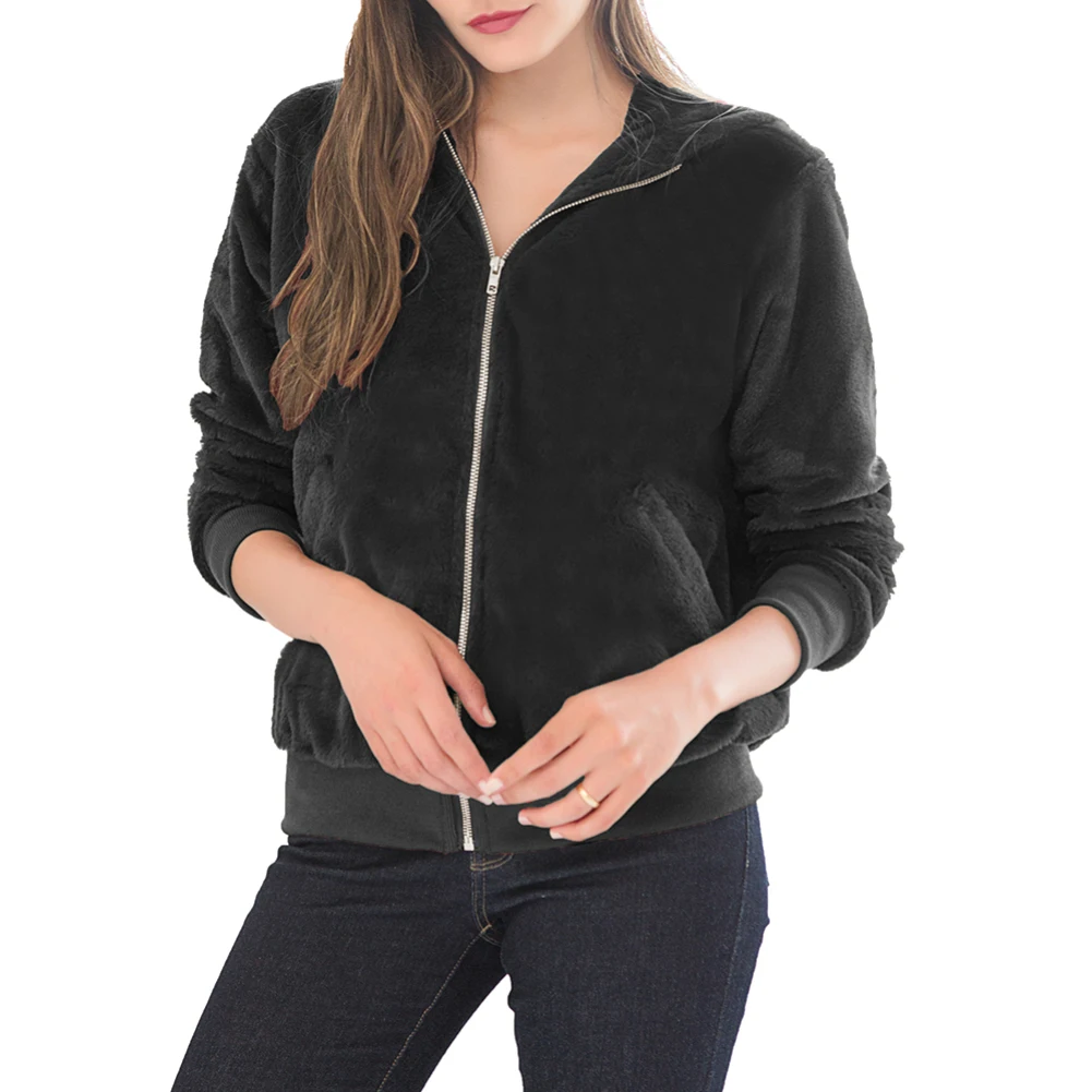 Зимнее пальто Тедди Женское из искусственного меха мягкая верхняя одежда с