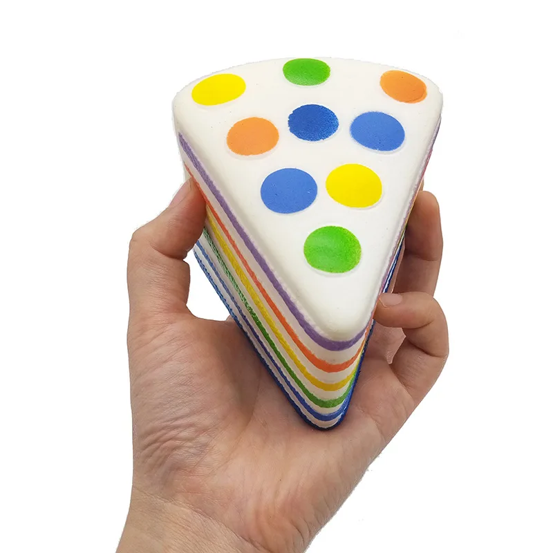 cake slice Мягкие медленно растущие мягкие игрушки милые Kawaii Jumbo большой розовый единорог мультфильм животных мягкие игрушки Jumbo - Цвет: cake slice