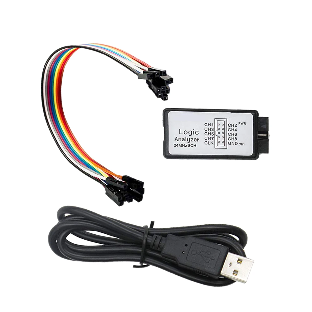 USB логический анализатор 24 МГц 8CH микроконтроллер ARM 24M FPGA инструмент отладки 16 12 8 4