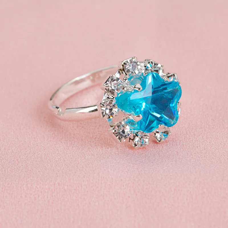 

12Pcs/Box Kids Girls Child Princess Random Heart Flower Rings Sweet Party Jewelry Accessories Christmas Gifts Play Finger Ring