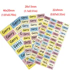 Модные Разноцветные персональные наклейки с именем на заказ, школьная этикетка, водонепроницаемые канцелярские товары, бирки, наклейка, наклейка для девушки, альбом для скрапбукинга