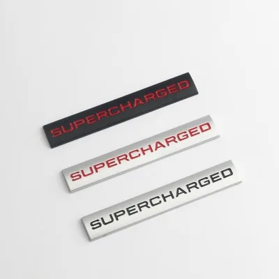 1X 3D Zinc Alloy Metal Supercharged Engine Fender Hood Trunk sticker Emblems Badge For Range Rover L322 Vogue Car-styling | Автомобили и