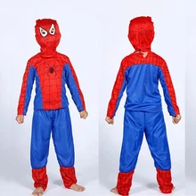 New style Superhero Spiderbay Man  Costume Cosplay Red Spiders Man Clothing  Kids  Cosplay Halloween  Costumes For Children