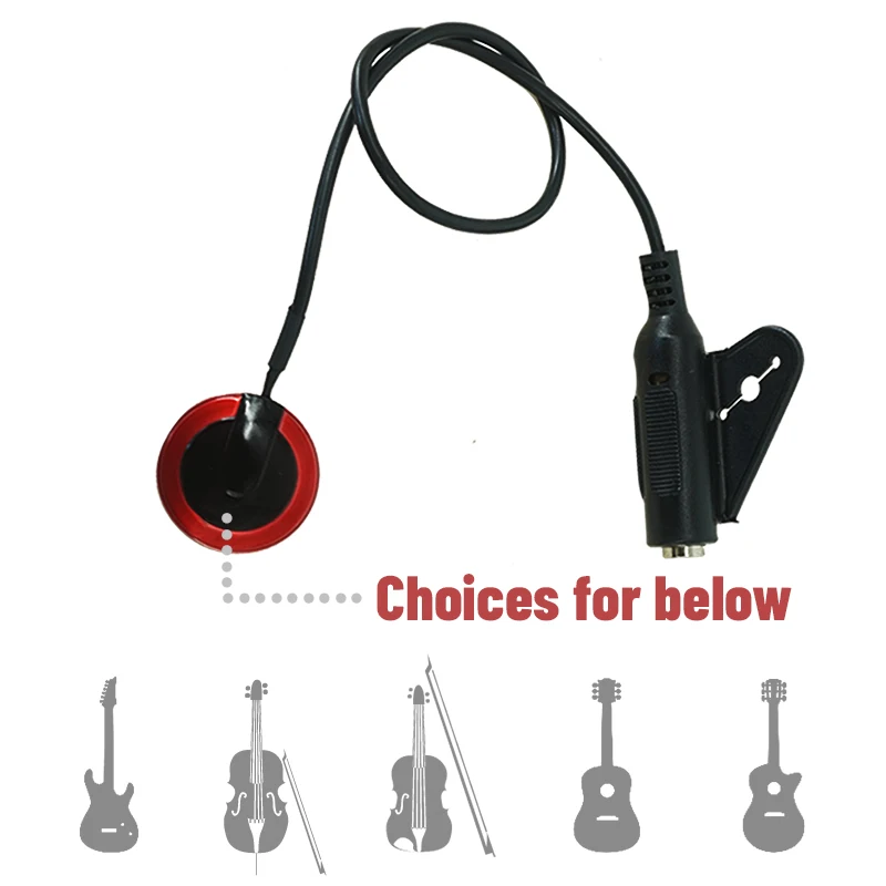 Aiersi бренд Профессиональный пьезо контактный микрофон пикап для гитары бас