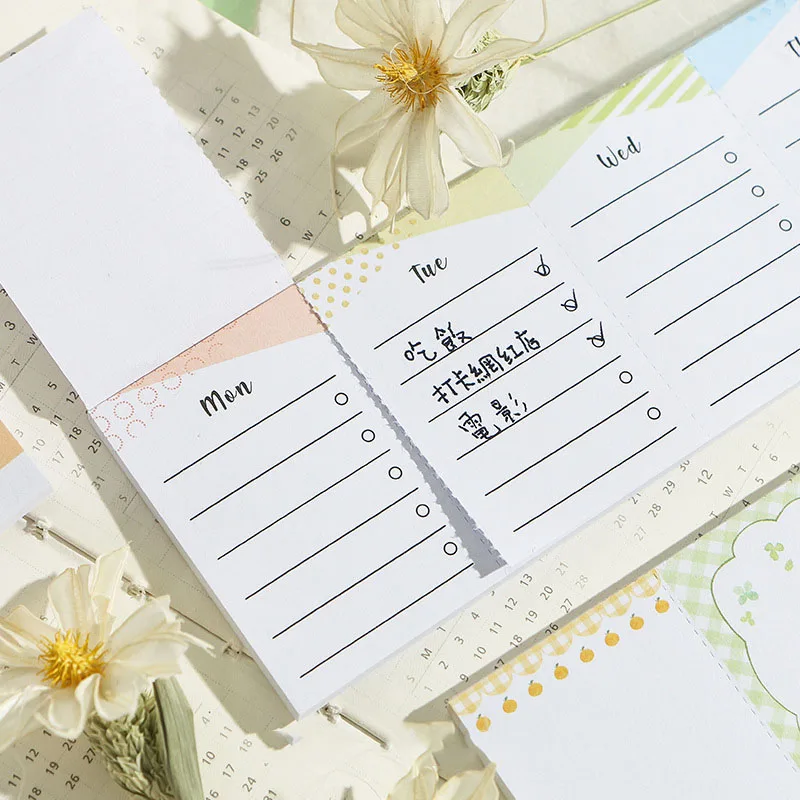 Милые блокноты для заметок Weeklyplan Kawaii List клейкие заметки детей подарки девочек