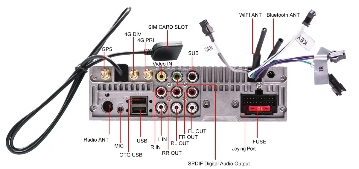 8," joying Android универсальный автомобильный радиоприемник стерео Восьмиядерный головное устройство мультимедиа Navi MP5 Payer поддержка Zlink Sim карта Bluetooth ТВ