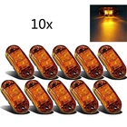 TNOOG 10 шт. Янтарный 2LED Габаритные огни для прицеп грузовик боковой габаритный указатель поворота светодиодные боковые габаритные лампы Удобный 12V 24V Водонепроницаемый