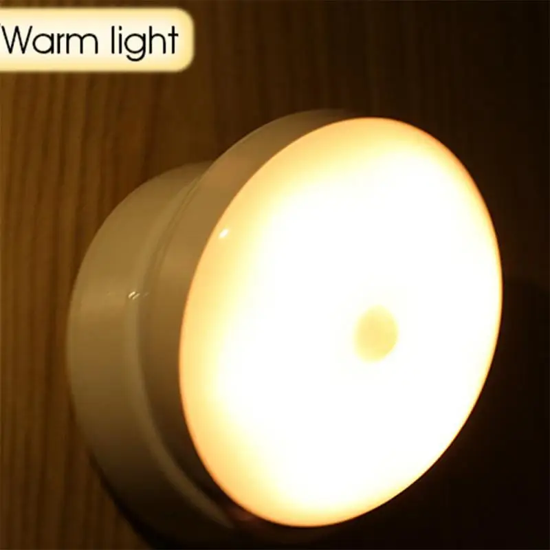 

Led Body Sensor Night Light 360 Degree Magnetic Suction Wardrobe Floor Automatic Light Control Sound Control Battery Charger