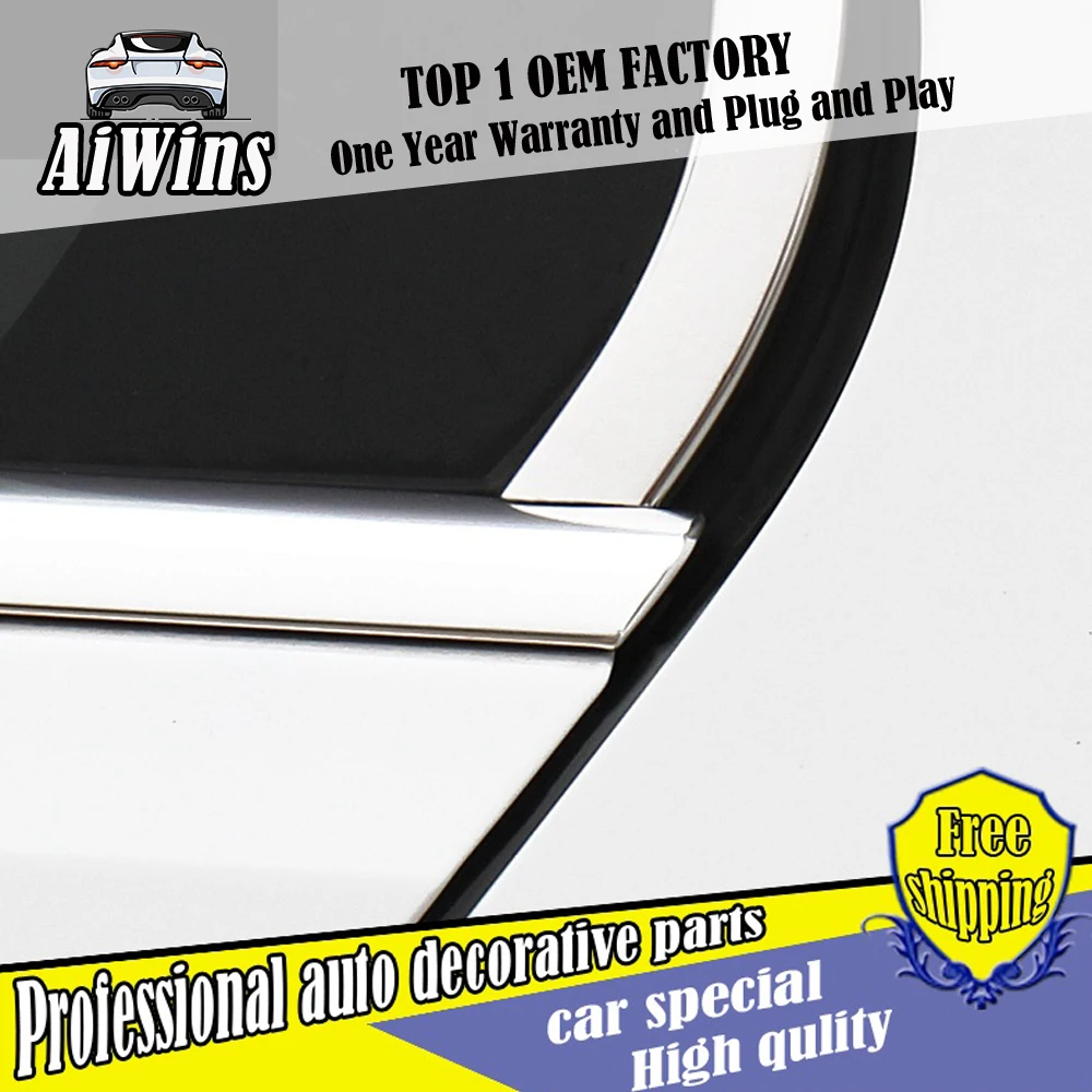 

Car styling stainless Steel Window Trim sticker For VW Golf 7 Windows middle column Window frame Trim Sequin car Accessories