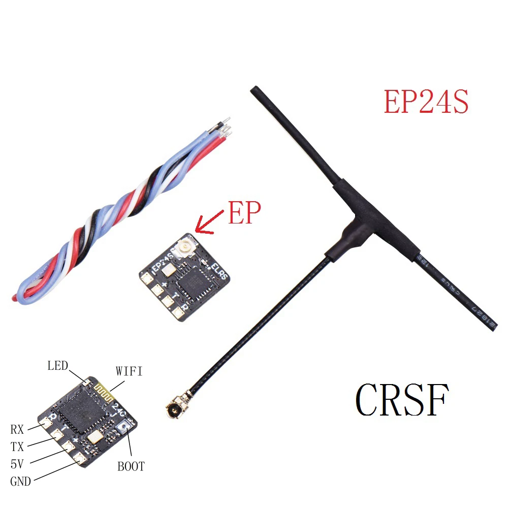 

Ultra-small 2.4G ELRS EP24S / SP24S Long Range Receiver High Refresh Rate MINI RX for ExpressLRS RC Remote FPV Racing Tinywhoop