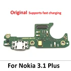 Соединитель док-станции для Nokia 3,1 Plus, разъем питания USB для зарядки, док-порт для микрофона, гибкий кабель для микрофона, запасные части
