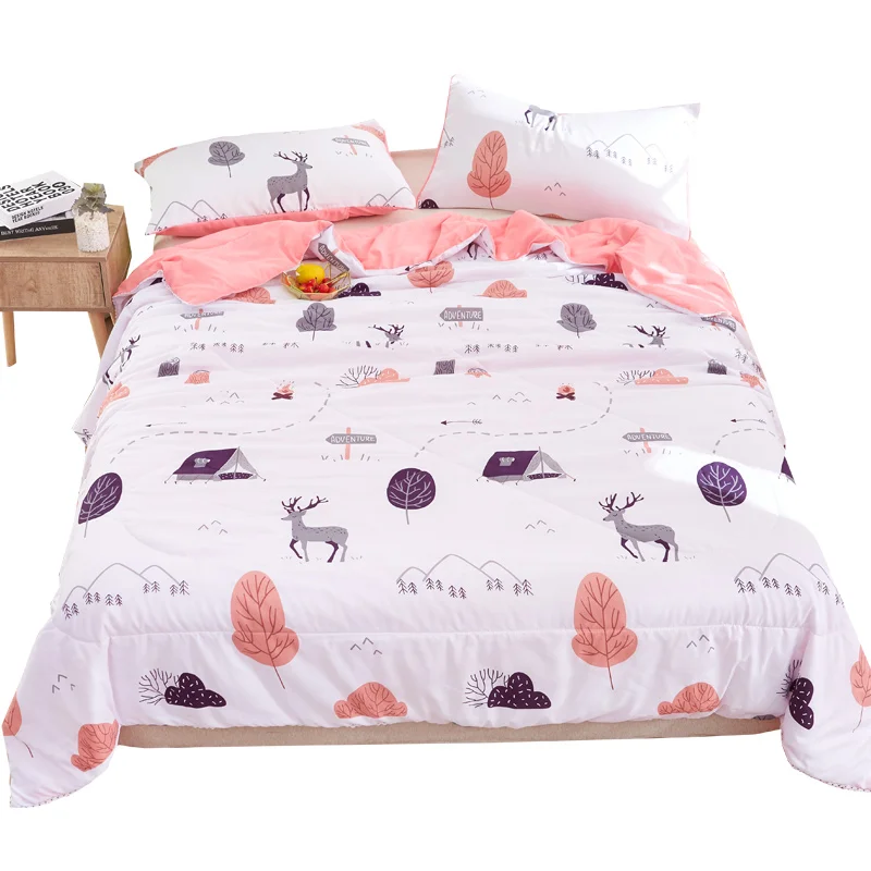 Двуспальное Хлопковое одеяло летнее для односпальной кровати можно стирать