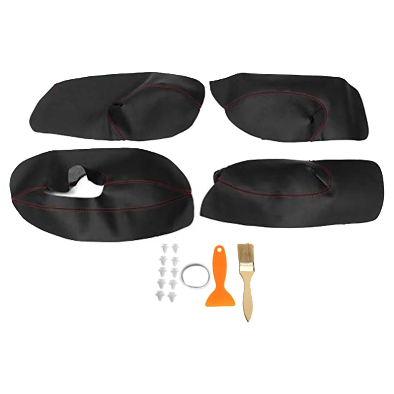 Чехол для автомобильного подлокотника из кожи и микрофибры Защитная панель