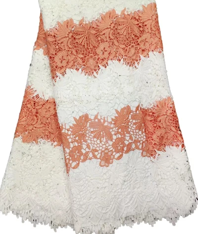 Африканская молочная кружевная ткань 2019 высокого качества гипюр шнур камни