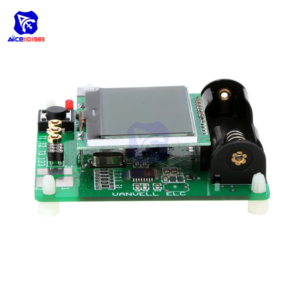 Diymore MG328 ЖК-транзистор индуктор конденсатор ESR метр Многофункциональный тест er с аллигатором тестовый зажим провода