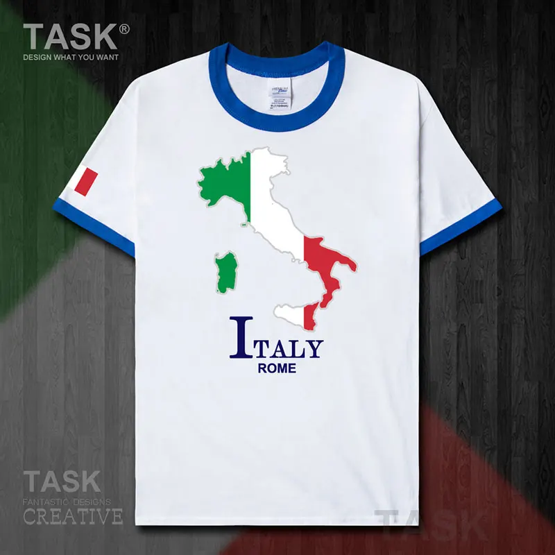 Итальянская итальянская мужская футболка в римском стиле новый топ модная