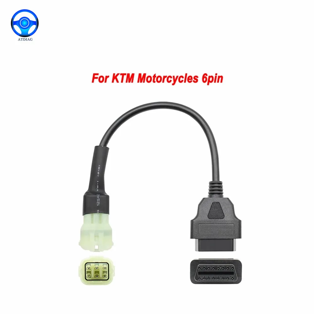 2022 новый кабель OBD2 с 6 контактами на 16 для KTM Duke RC удлинительные кабели мотоциклов |