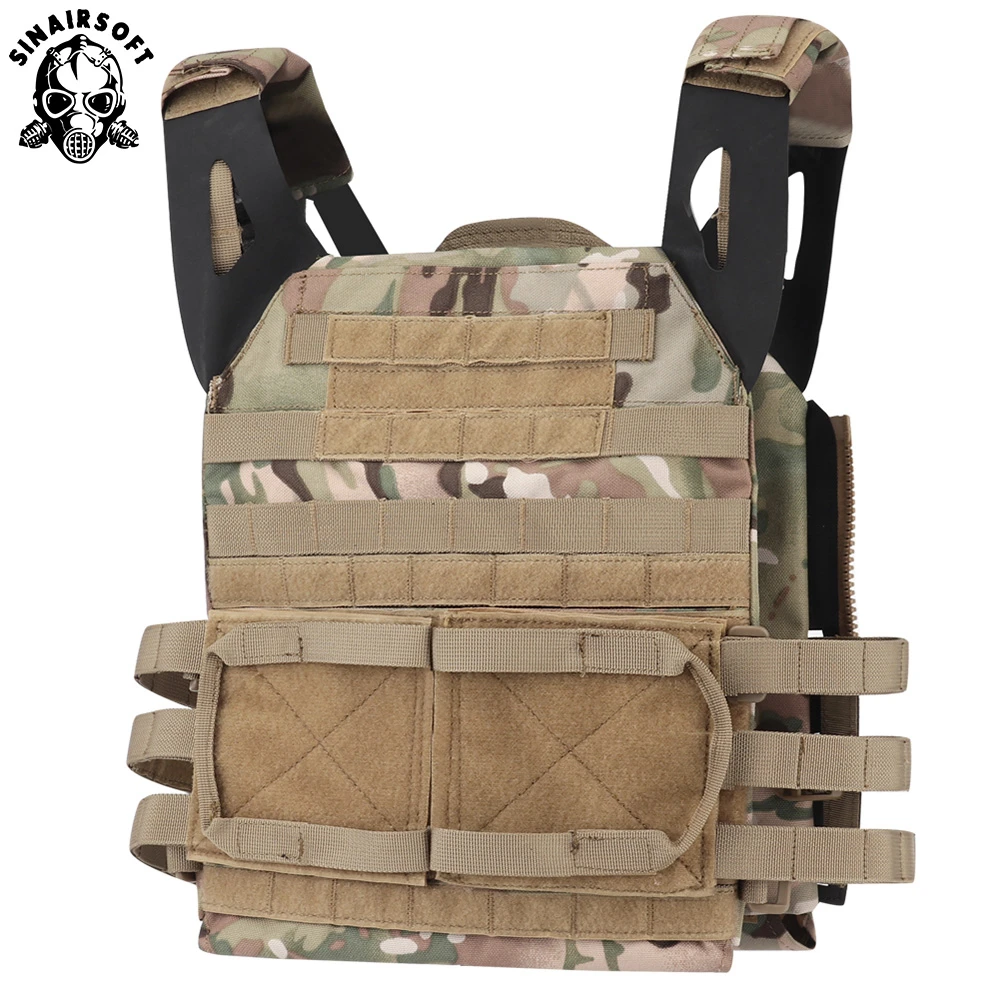 SINAIRSOFT Tactical Jumpable Plate Carrier JPC 2.0 Lightweight Combat Hunting Zip-on Military Vest Molle Army Airsoft Paintball