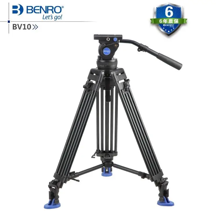 Benro BV6/BV4/BV8/BV10 серия штатив для камеры Регулируемый демпфирующий гидравлический PTZ