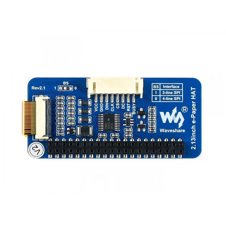 Электронная бумажная шляпа 2 13 дюйма 250x122 дисплей e Ink для Raspberry Pi 3B/2B/Zero W SPI