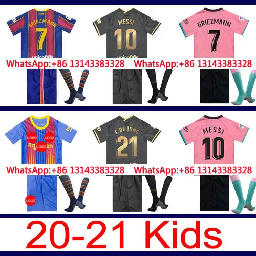 

2021 Top Best sale +sock Barcelonaes Free shipping 2020 Top Thai Best quality 20-21 custom shirt Children
