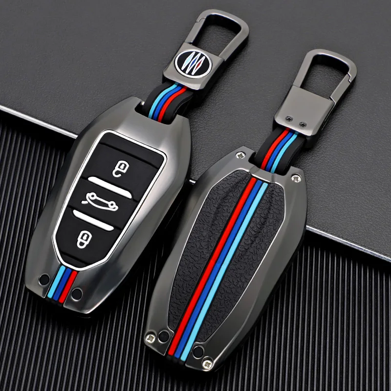 

Zinc Alloy Car Remote Key Case Cover Holder Protect For Peugeot 301 308 308s 408 2008 3008 4008 5008 Car Accessories Key Case